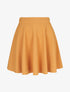 Jupe unie coupe patineuse - jaune - 1