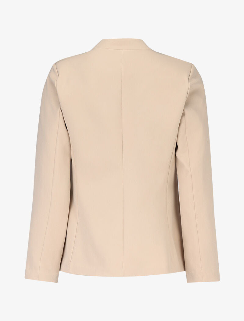 Blazer à fausse poche poitrine - beige - 2
