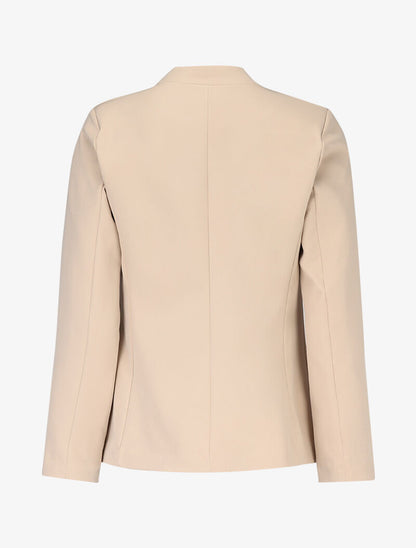 Blazer à fausse poche poitrine - beige - 2