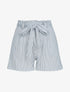 Short ample à imprimé rayures - noir - 1