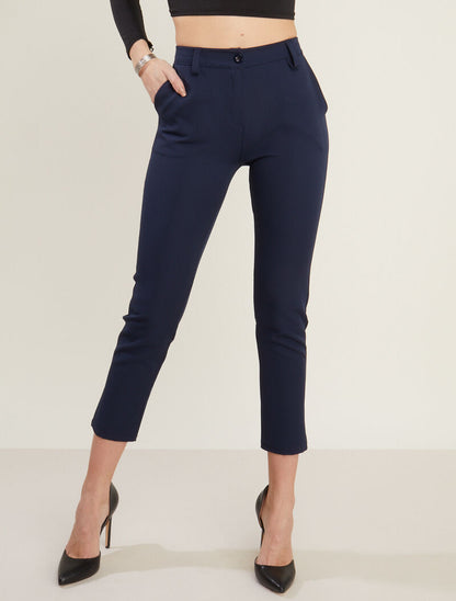 Pantalón 7/8 liso - marina
