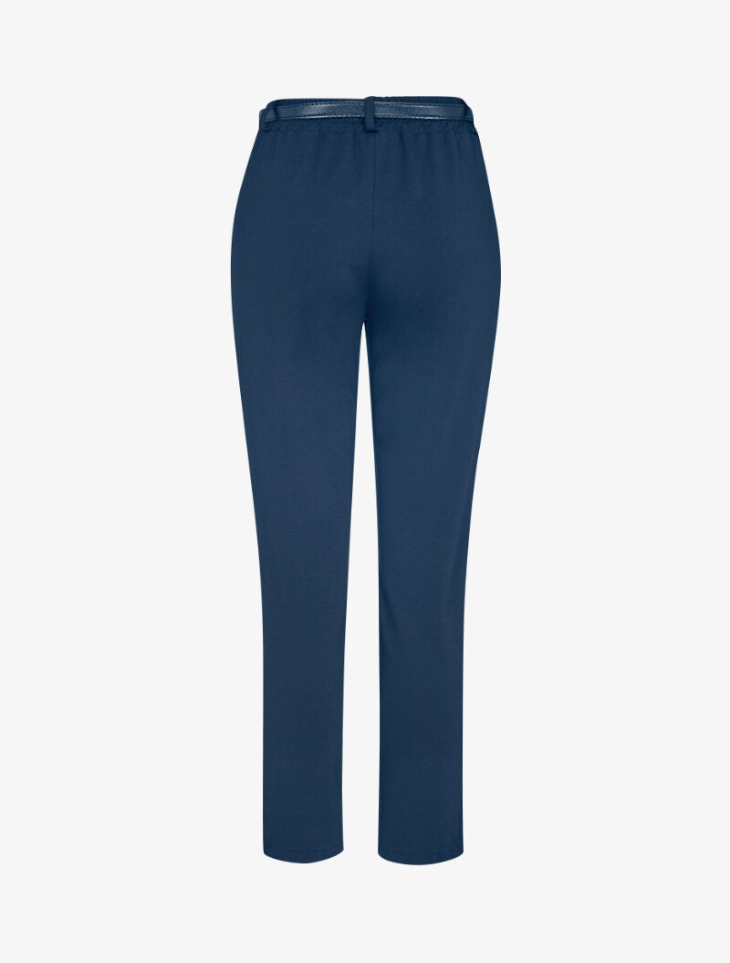 Pantalon coupe carotte stretch - marine - 2