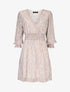 Robe patineuse à imprimés - ecru - 3