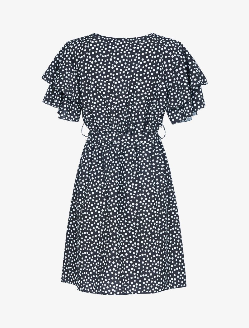 Robe à manches volantées - noir - 2
