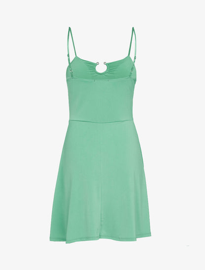 Robe patineuse fluide - vert - 2