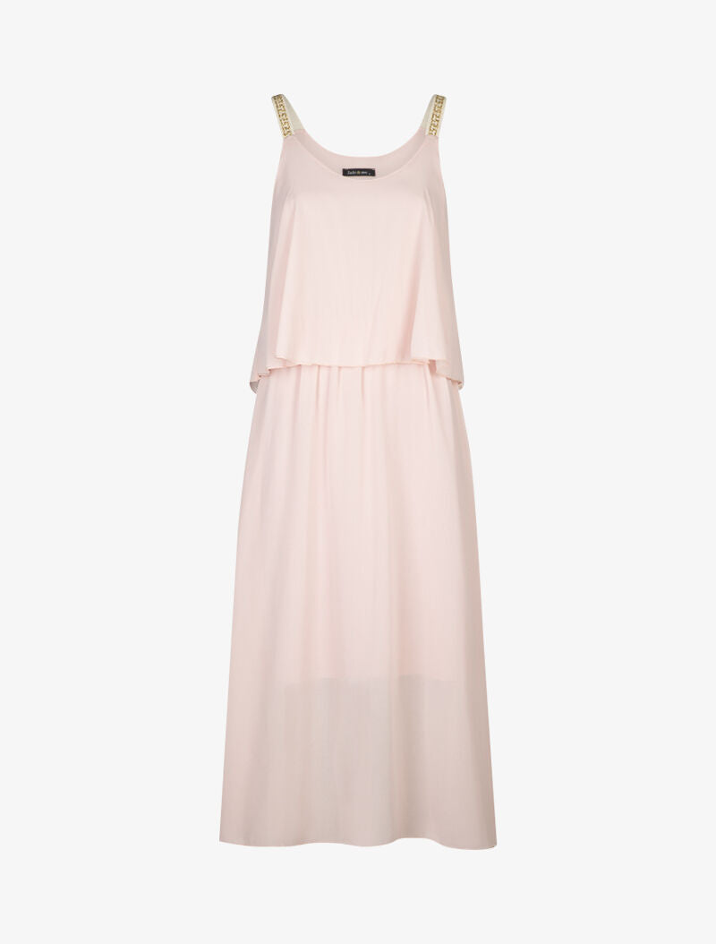 Robe à bretelles imprimées - rose - 1