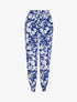Pantalon sarouel à imprimés - marine - 1