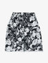 Short ample à imprimé floral - noir - 1