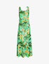 Robe à imprimés et buste boutonné - vert menthe - 1