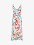 Robe coupe portefeuille volantée - blanc - 1
