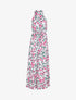Robe à col americain et imprimé floral - ecru - 3