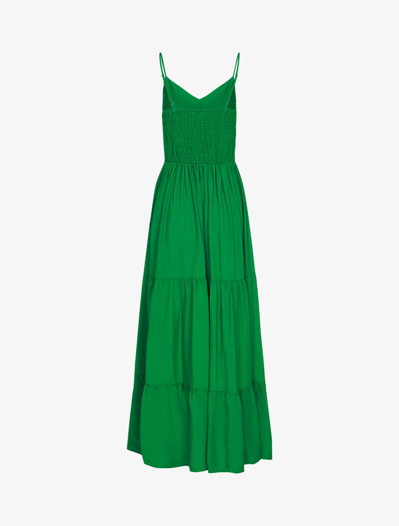 Robe longue unie - vert - 2