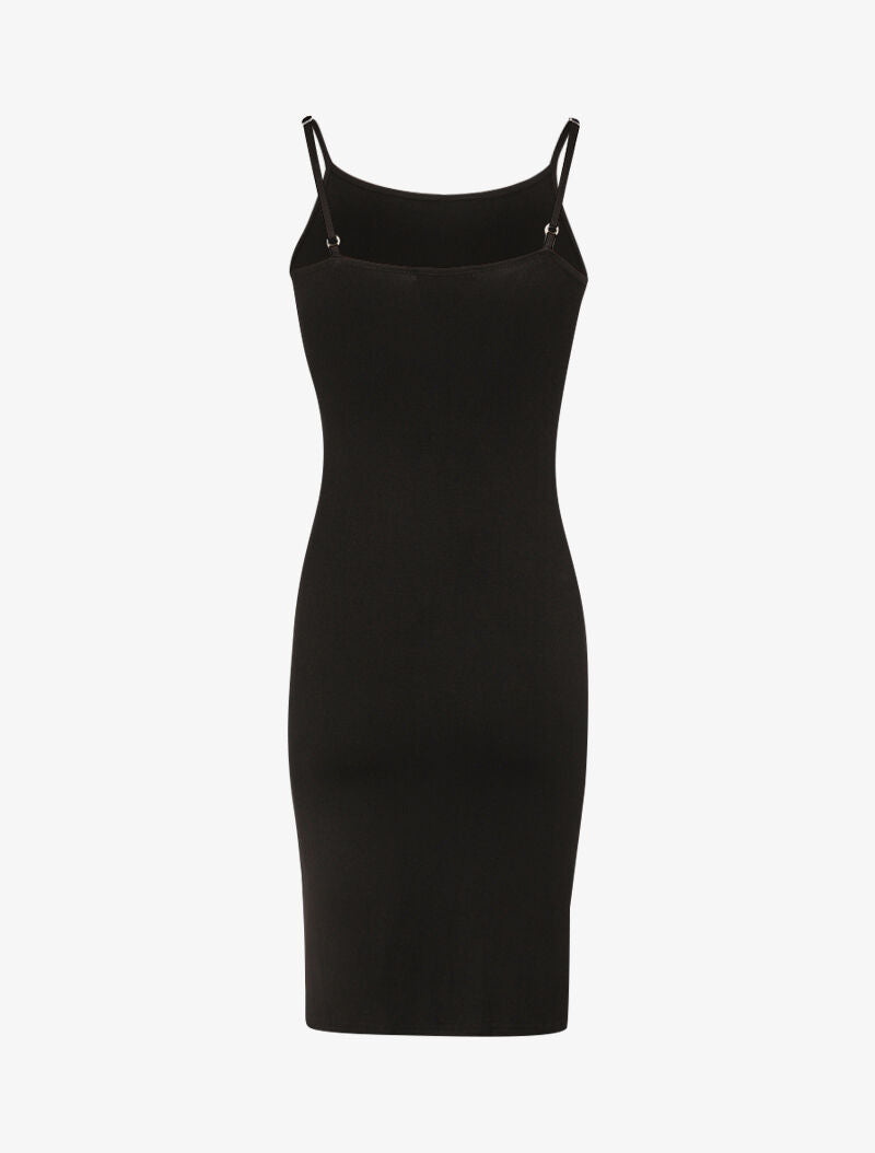 Robe basique unie - noir - 2
