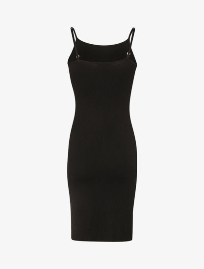 Robe basique unie - noir - 2