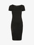 Robe basique à manches courtes - noir - 1