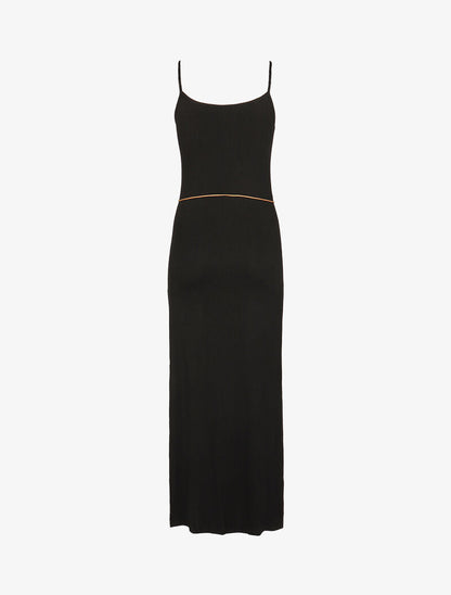 Robe à côtés fendus - noir - 2