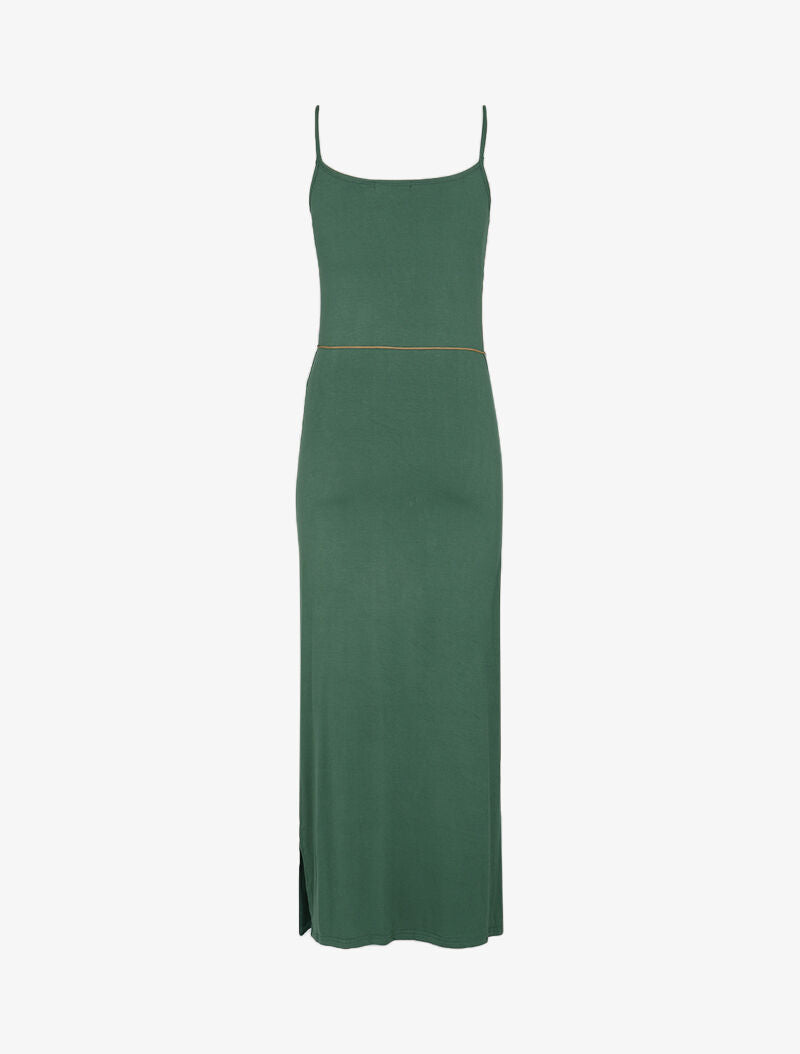 Robe à côtés fendus - vert - 2