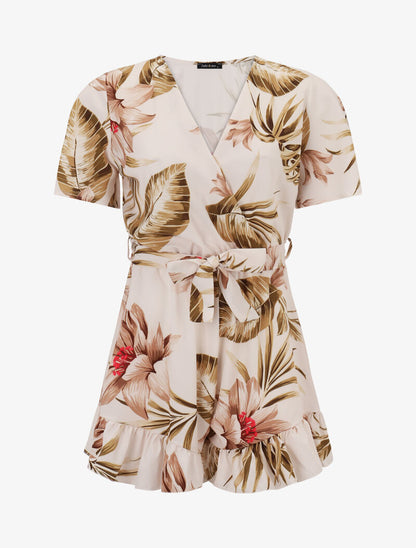 Combishort à imprimés - ecru - 1