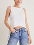 Top à dos style gilet - blanc - 1