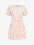 Robe patineuse en dentelle - rose - 1