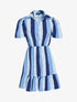 Robe patineuse à imprimés - bleu - 3