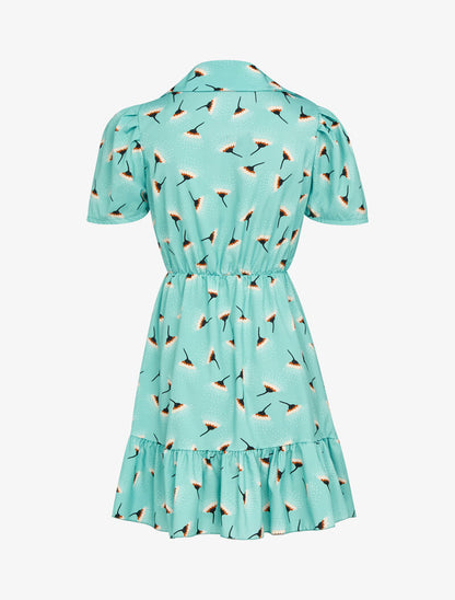 Robe patineuse à imprimés - vert menthe - 2