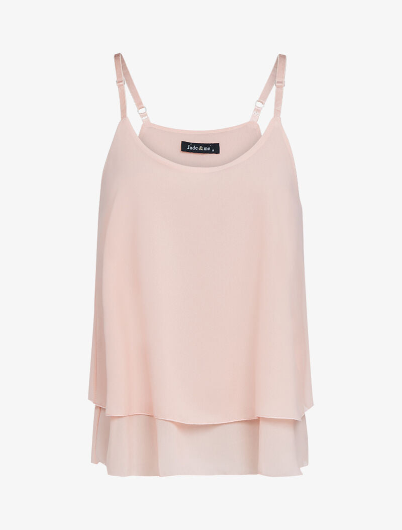 Top en voile à dos nageur - rose - 3