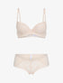 Ensemble push-up en résille et dentelle - nude - 3