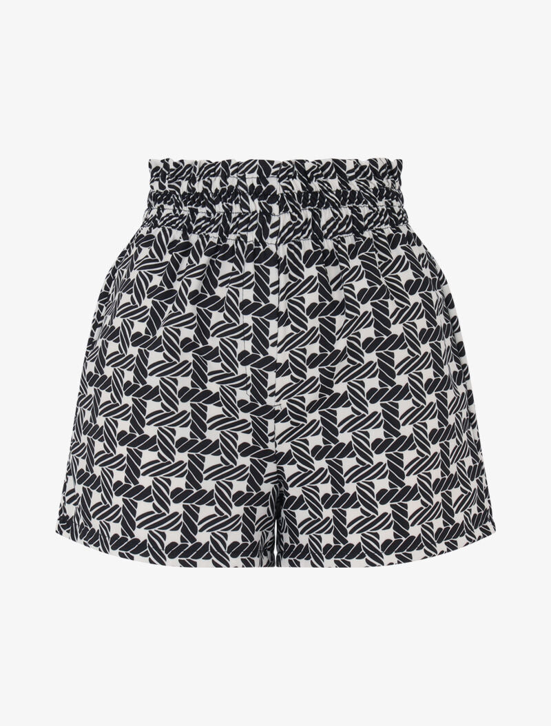 Mini short à imprimé graphique - noir - 1