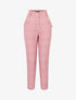 Pantalon à imprimé carreaux - rose - 3