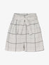 Mini short à imprimé carreaux - ecru - 3