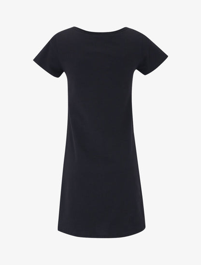 Robe t-shirt à flocage - noir - 2