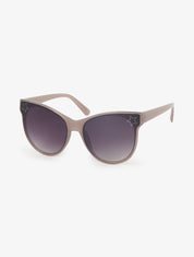 Lunettes de soleil ovales oversize - gris clair - 2