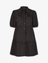 Robe trapèze boutonnée - noir - 1