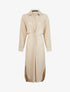 Robe chemise à pans boutonnés - beige - 3