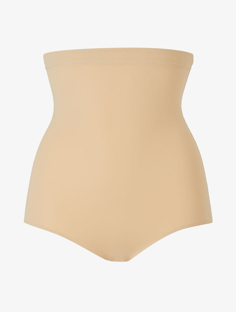 Culotte gainante unie - beige - 1