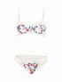 Ensemble imprimé et à dentelle - blanc - 3