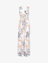 Robe longue à décolleté et dos cache coeur - ecru - 3