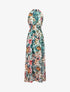 Robe longue ajourée à imprimés - vert menthe - 3