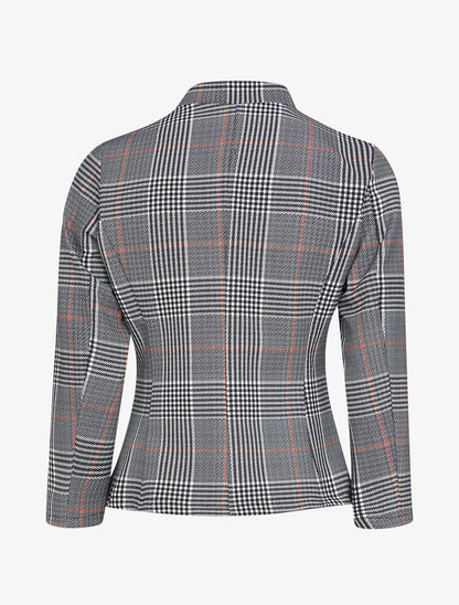 Blazer imprimé à col carré - noir - 2