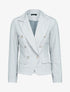Blazer imprimé à boutons décoratifs - gris clair - 3