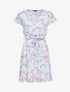 Robe imprimée en voile - ecru - 1