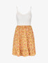 Robe bicolore à imprimés - jaune - 1