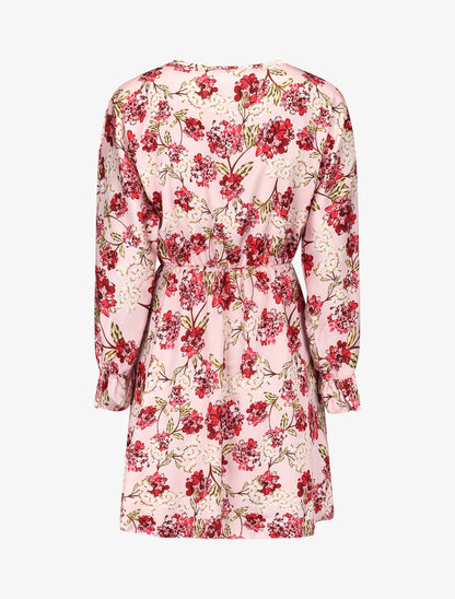 Robe satinée à imprimés - rose - 3