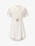 Robe patineuse à imprimé moucheté - blanc - 3