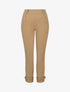 Pantalon carotte à bords stylisés - camel - 4
