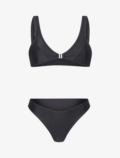 Bikini triangle à clip - noir - 3