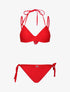 Bikini emboitant à jeu de liens - rouge - 3