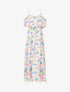 Robe à buste volanté et imprimé floral - blanc - 3