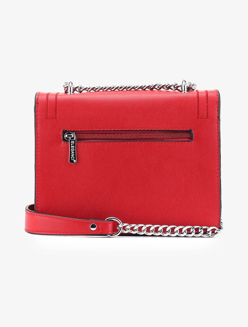 Sac besace Raissa - rouge - 3